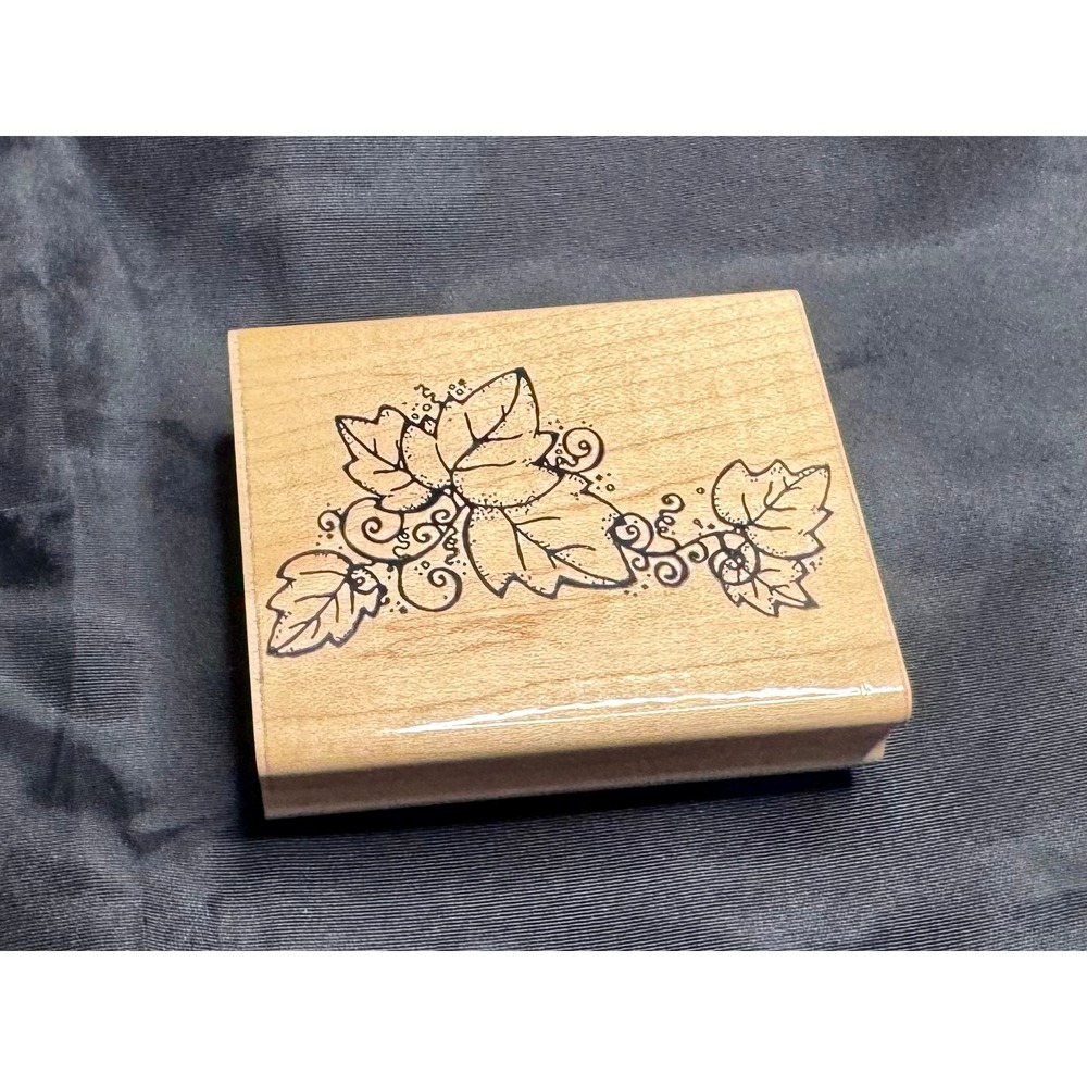 DOTS Great Vine N 188 Wood Mount Rubber Stamp Botanical Leaves Card Paper Craft